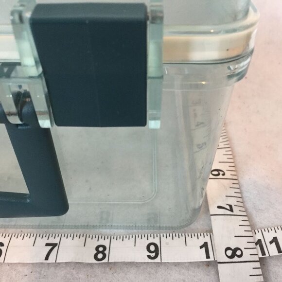 Plastic Storage Box With Hinged Lid FISHING TACKLE 10 X 8X 5 Clear Water Tight - Picture 3 of 8